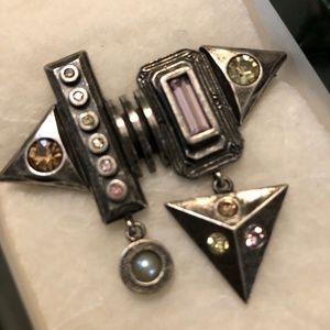 Signed Patricia Locke Brooch